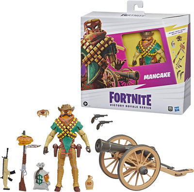 FORTNITE Victory Royale Series Mancake Deluxe Pack Collectible Action Figure with Accessories - Ages 8 and Up, 6-inch