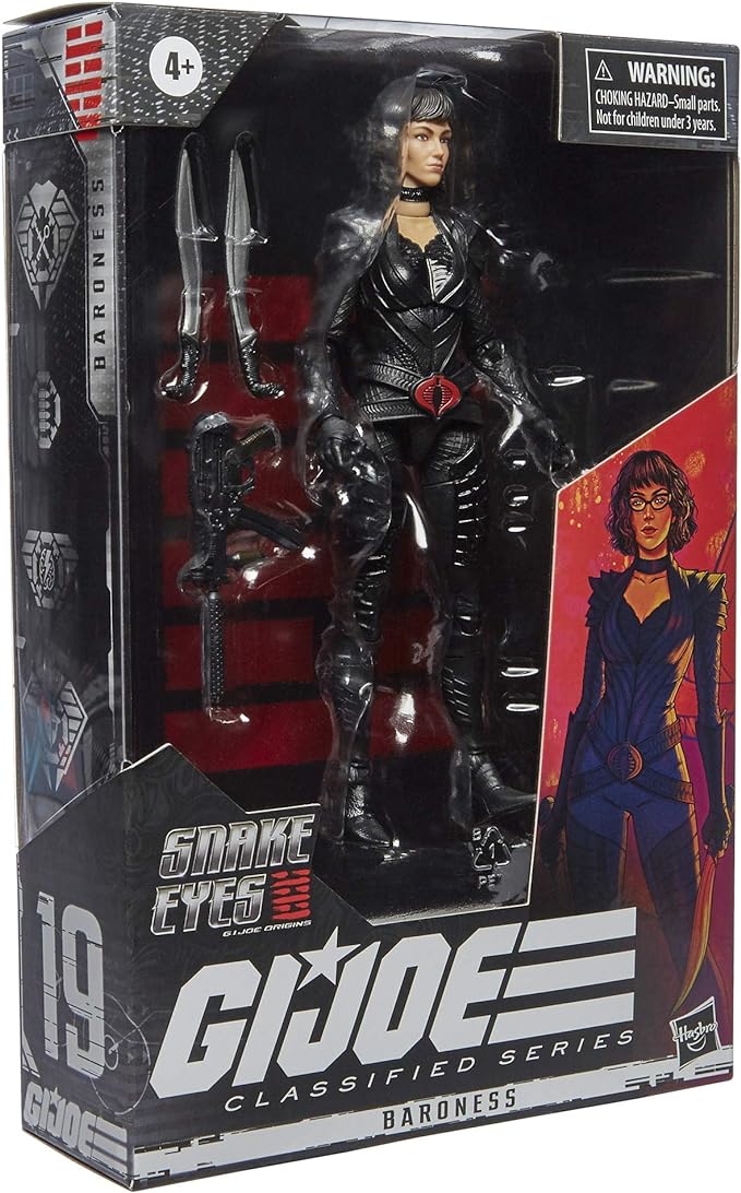 G.I. Joe Classified Series Snake Eyes: G.I. Joe Origins Baroness Collectible Figure 19, Premium 6-Inch-Scale Toy with Custom Package Art