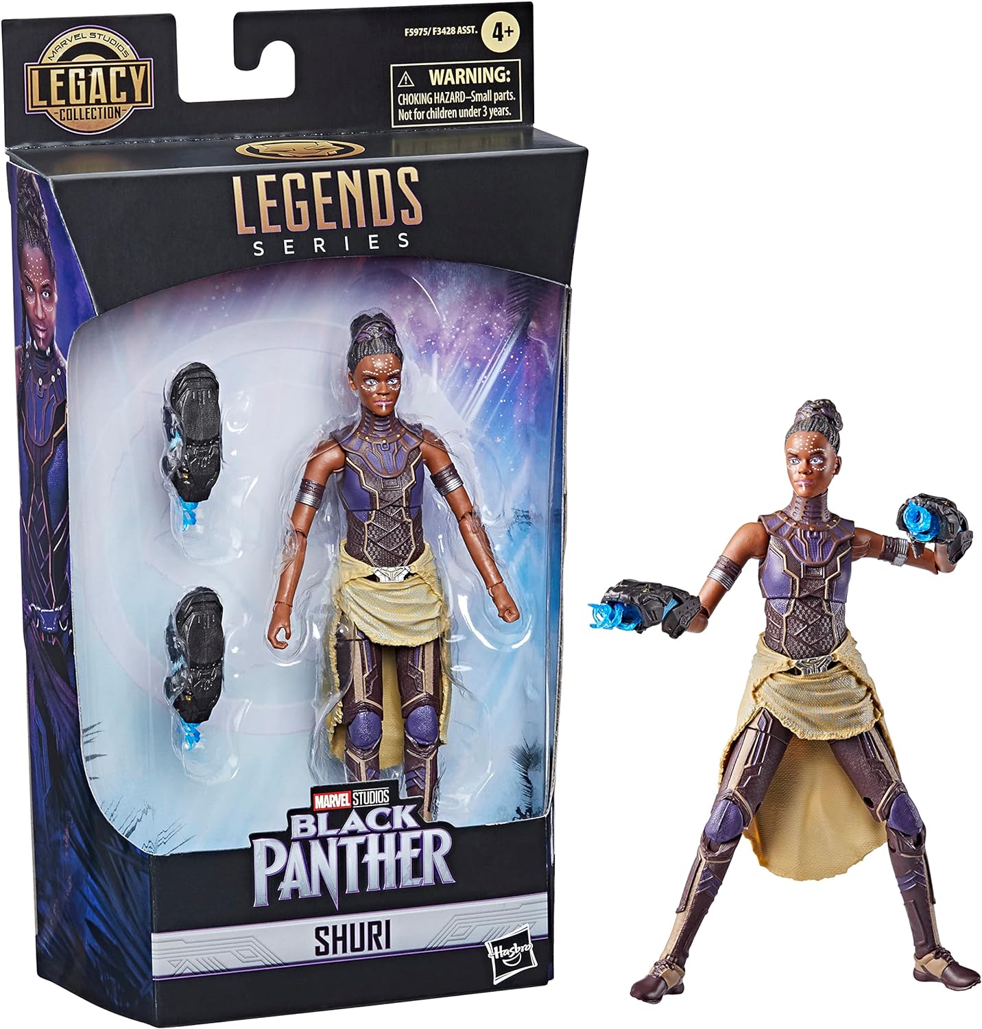 Marvel Legends Series Black Panther Legacy Collection Shuri 6-inch Action Figure Collectible Toy, 2 Accessories