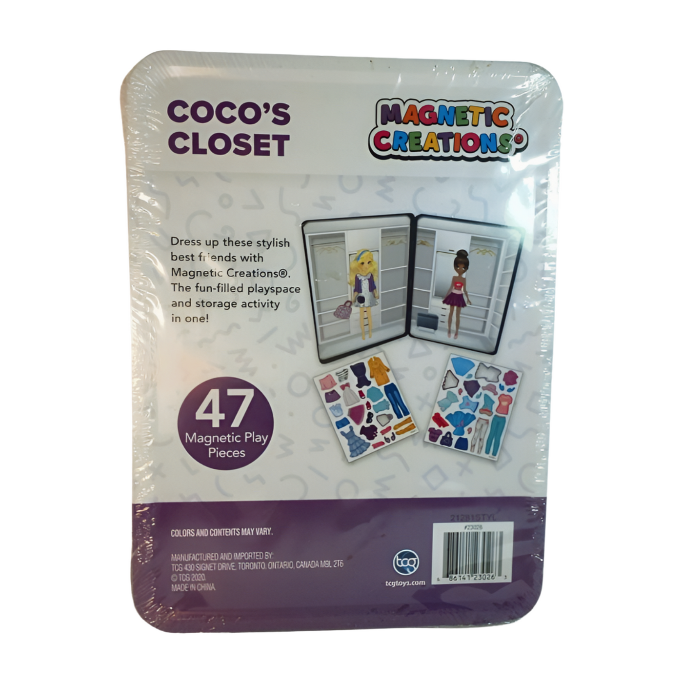 TCG Toys Magnetic Creations Coco's Closet 47 pcs Play Set