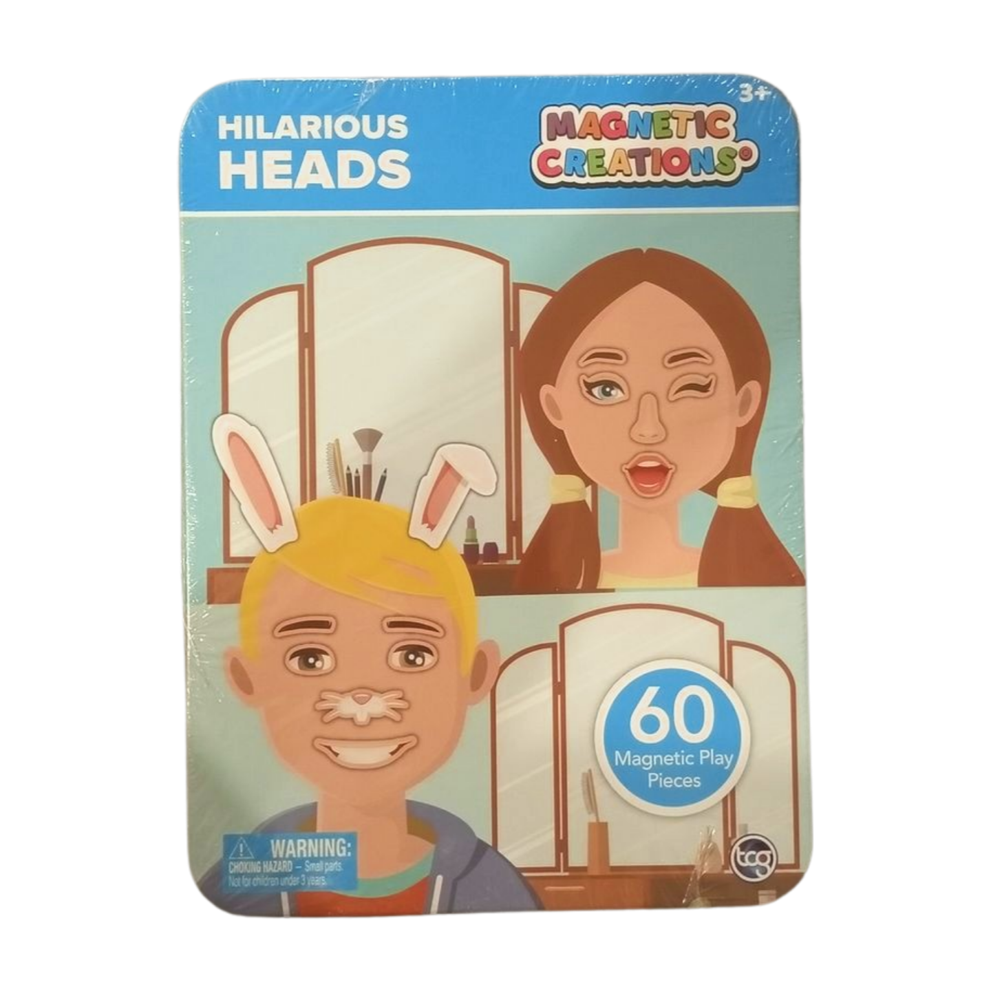 TCG Toys Magnetic Creations Hilarious Heads 60 pcs Playset