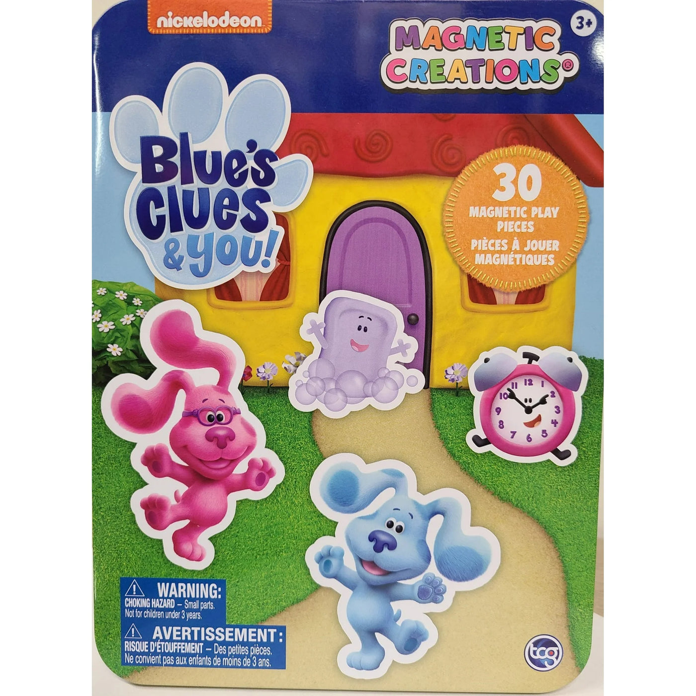 Nickelodeon Blue's Clues & You 30 pieces Magnetic Playset Tin for Kids 3 years and Up