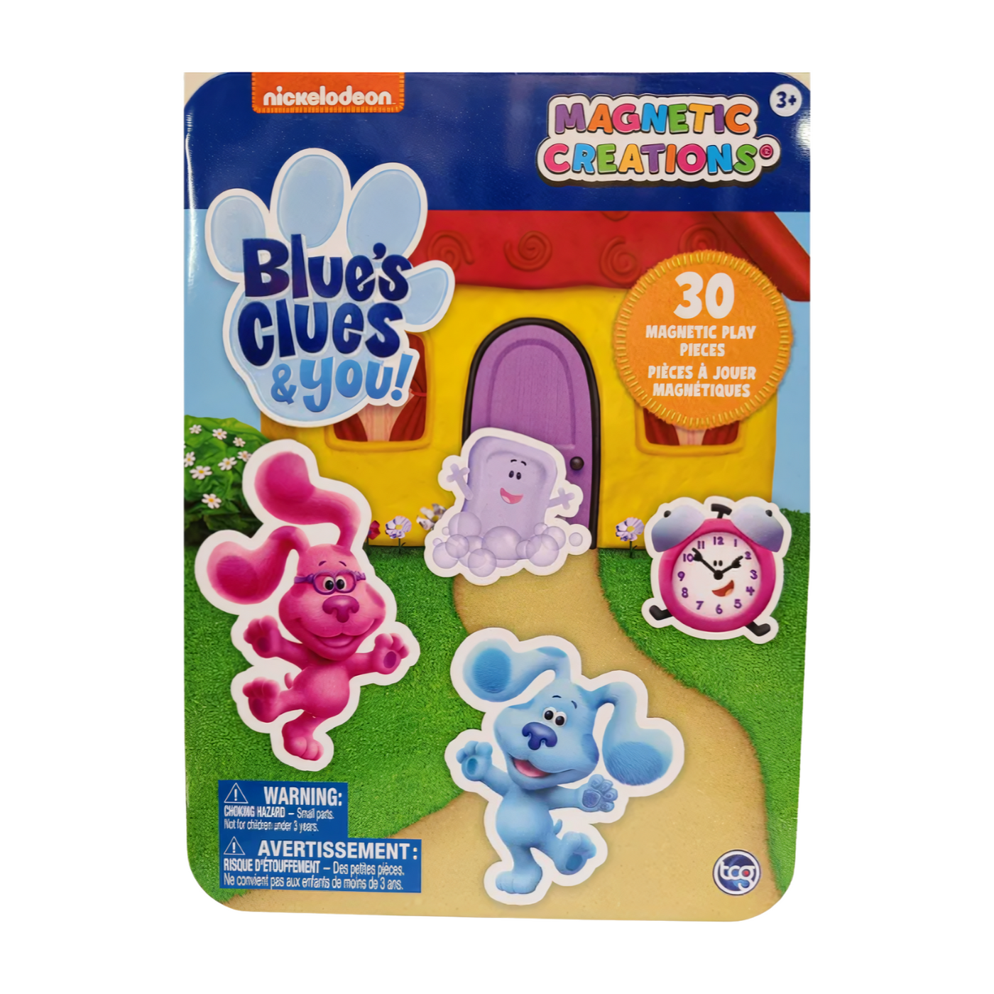 Nickelodeon Blue's Clues & You 30 pieces Magnetic Playset Tin for Kids 3 years and Up