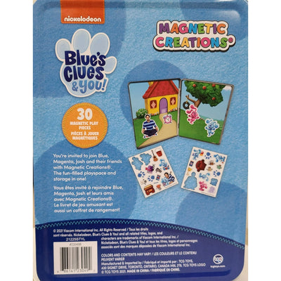 Nickelodeon Blue's Clues & You 30 pieces Magnetic Playset Tin for Kids 3 years and Up