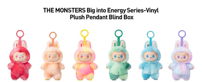 POP MART The Monsters Big into Energy Series – Vinyl Plush Pendant Blind Box | Complete 6PCs Set of Random Collectible Figures, Action Toys & Home Decorations( Whole Box)