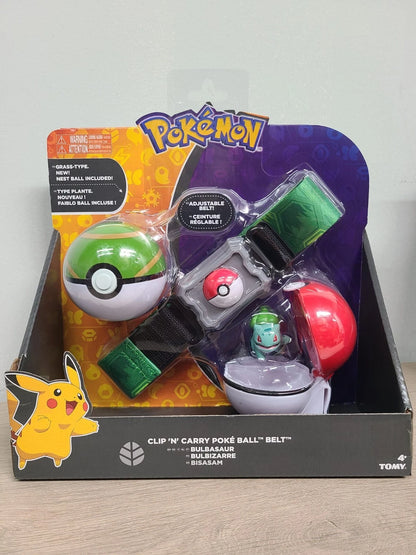 Pokémon Set-2-Inch Bulbasaur Battle Figure with Clip ‘N’ Go with Nest Ball and Pokéball Accessories