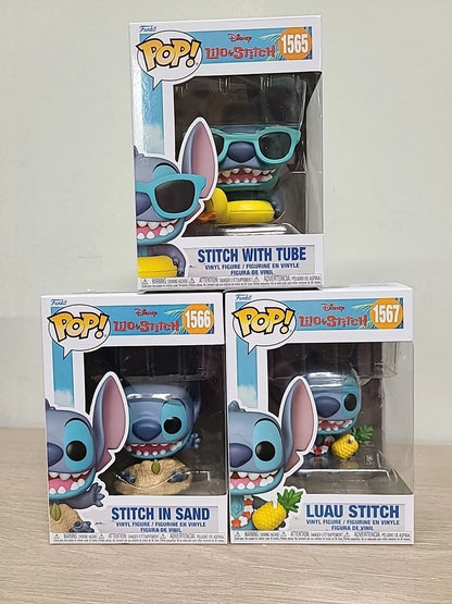 3 X Funko Pop! Disney Lilo & Stitch Vinyl Figures Bundle Stitch Collectible