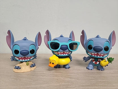 3 X Funko Pop! Disney Lilo & Stitch Vinyl Figures Bundle Stitch Collectible