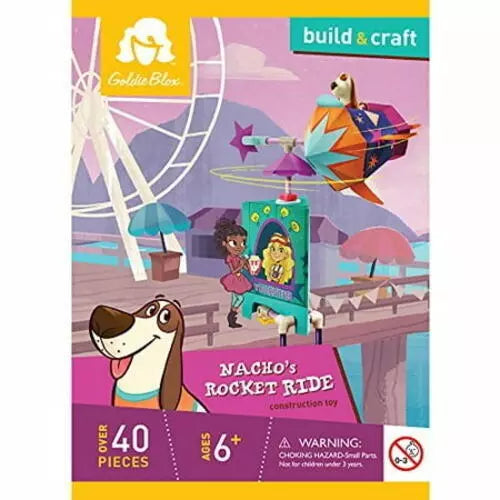 Nacho's Rocket Ride GoldieBlox Stem Educational Build Craft Toy - Ages 6+