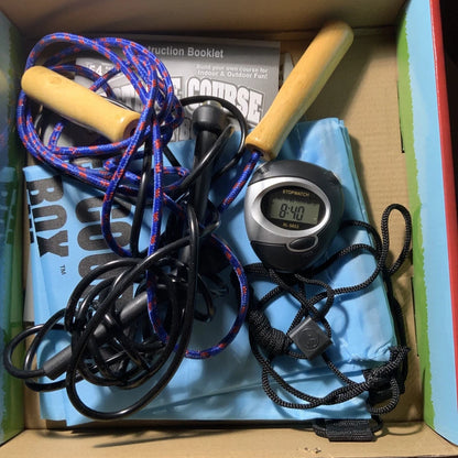 Obstacle Course in A Box Indoor & Outdoor Family Game with 54 Fun Physical Challenges | Active Play Game for Kids, Teens & Adults