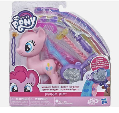 My Little Pony Magical Salon Pinkie Pie Toy 6" Hair Styling Fashion Pony